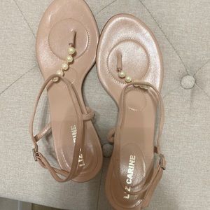 EUC Blush heeled sandals